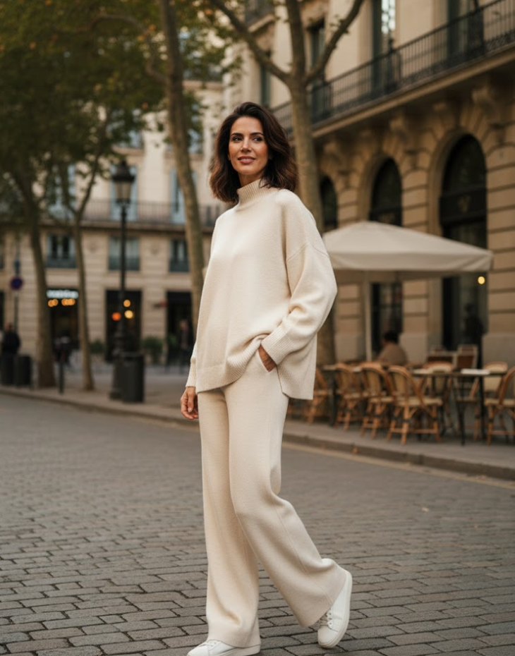 Amelia - Conjunto de Punto Versátil Elegante - Favorecedor